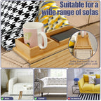 Foldable Bamboo Sofa Arm Tray with Cup Holder
