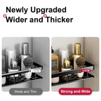No-Drill Bathroom Corner Shelf