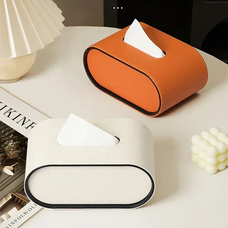 Minimalist Oval Tissue Box Cover