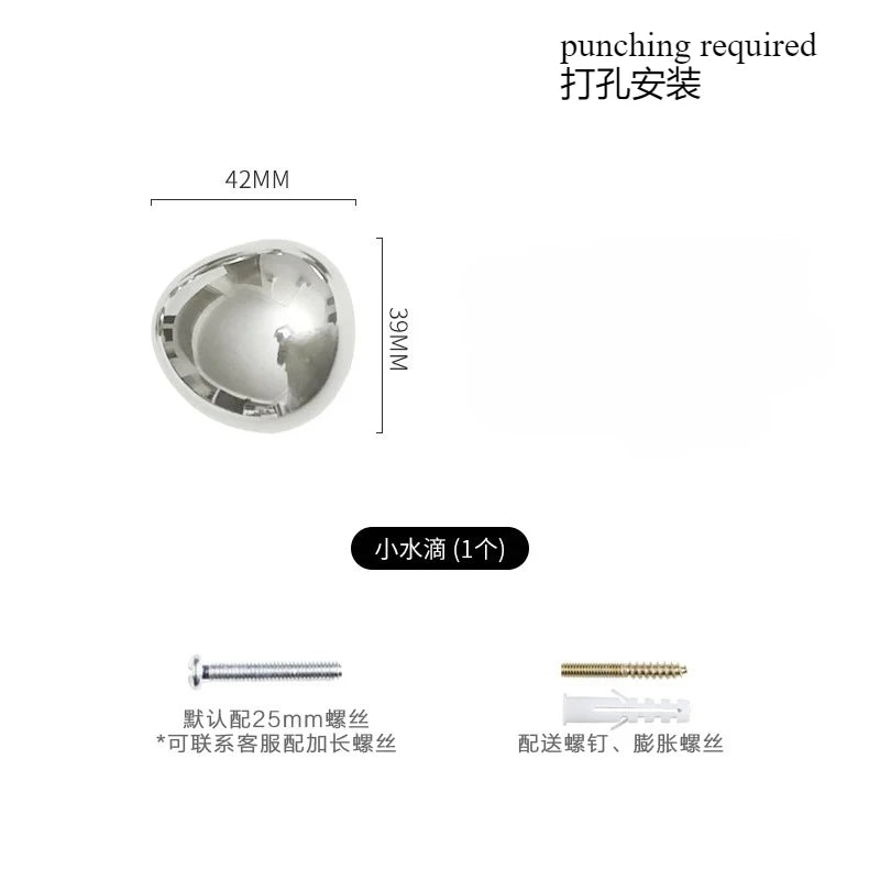 Ceramic Teardrop Wall Hook