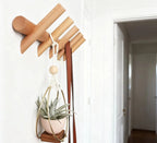Scandinavian Wooden Wall Coat Rack