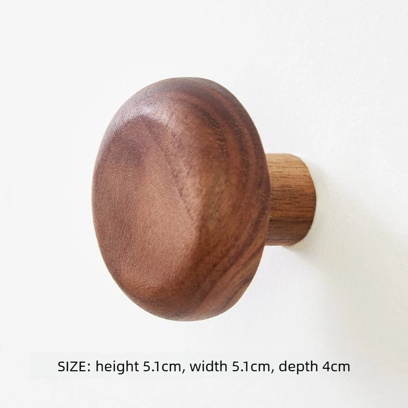 Wooden Knob Wall Hooks