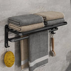 Folding Aluminium Towel Rack with Hook