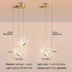 Gold Butterfly Pendant Light