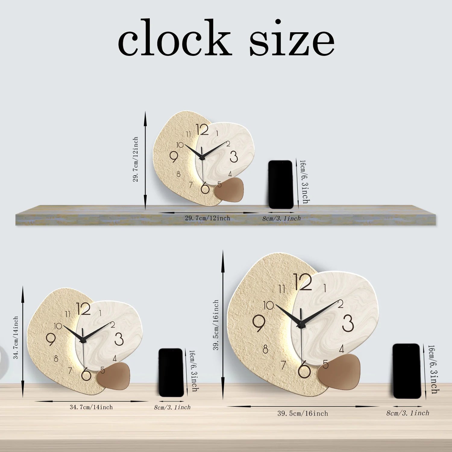 Modern Minimalist Quartz Wall Clock