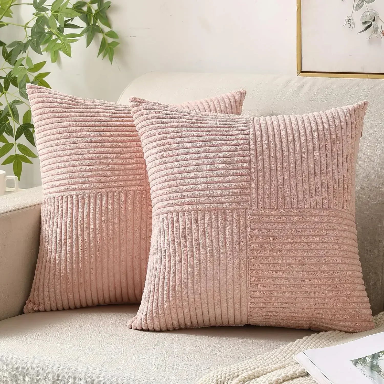 Ribbed Corduroy Cushion Cover