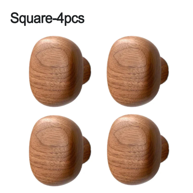 Wooden Knob Wall Hooks