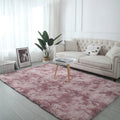 Tie-Dye Plush Shaggy Area Rug