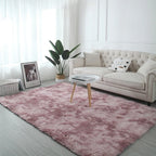 Tie-Dye Plush Shaggy Area Rug