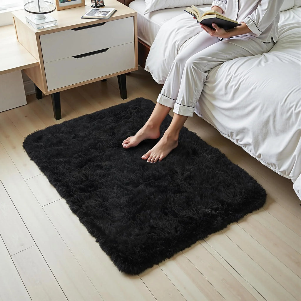 Tie-Dye Plush Shaggy Area Rug