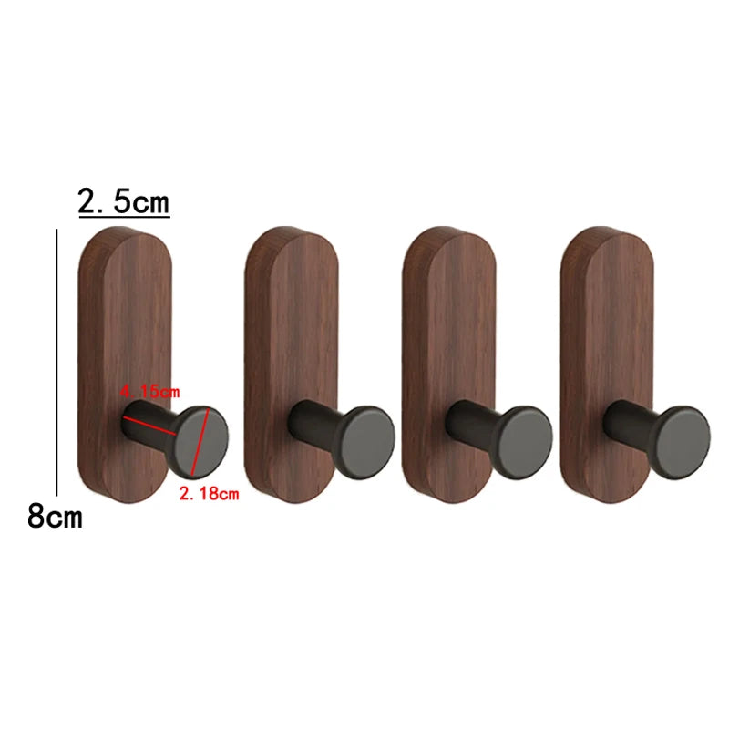 Wooden Knob Wall Hooks