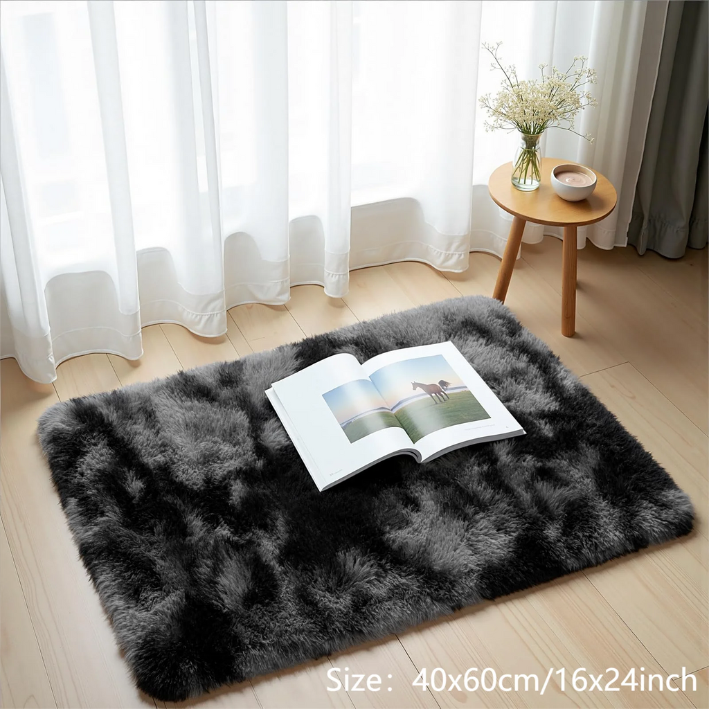 Tie-Dye Plush Shaggy Area Rug