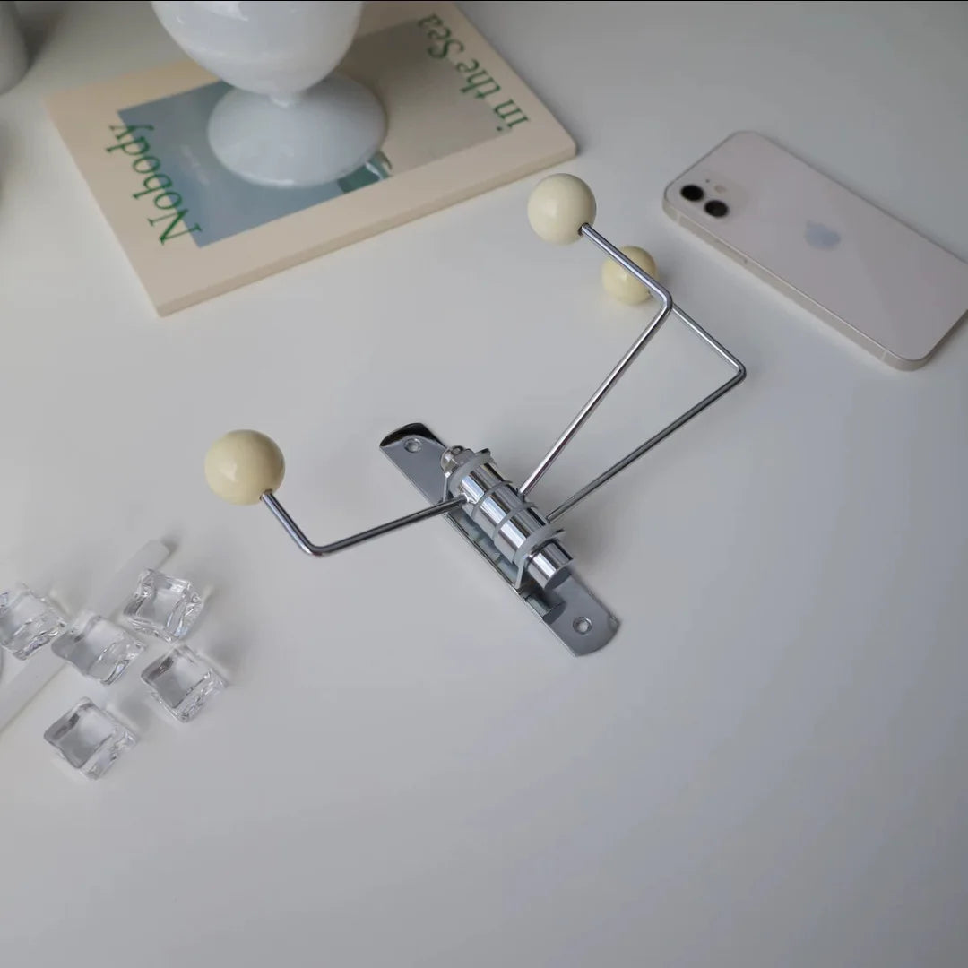 Rotating Iron Wall Hook with Wooden Tips