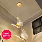 Gold Butterfly Pendant Light
