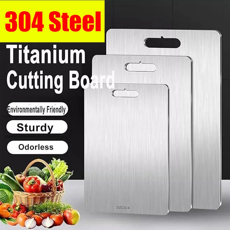 Double-Sided Metal Chopping Board