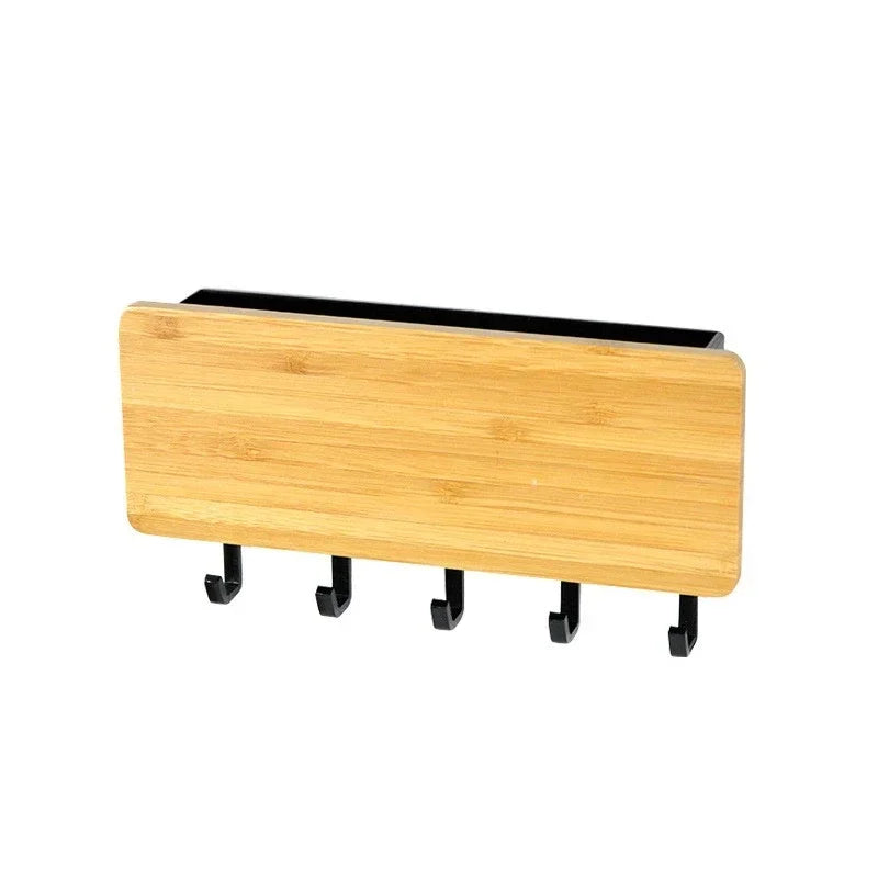 Wall-Mounted Key Rack with Hooks