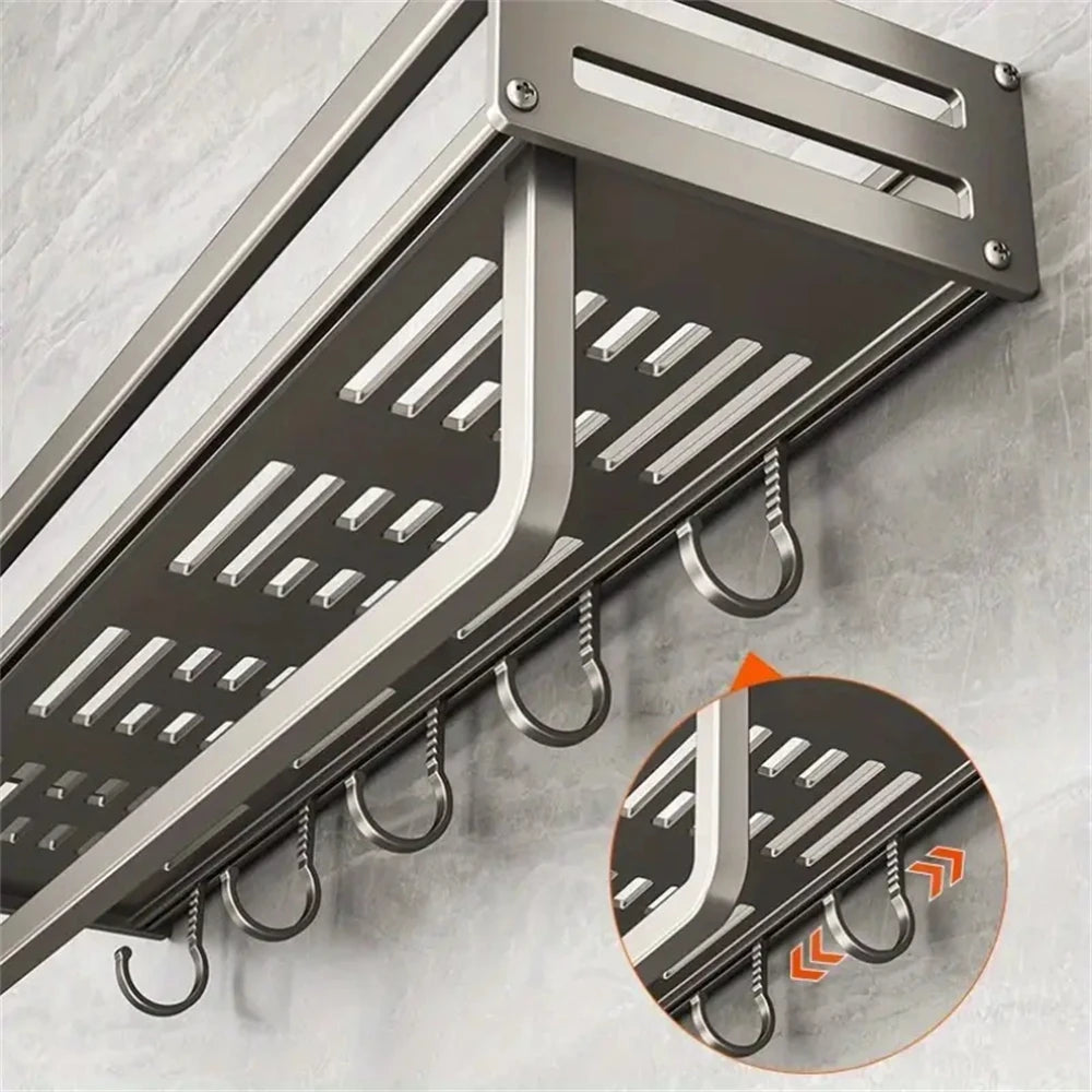 Wall-Mounted Spice and Condiment Rack
